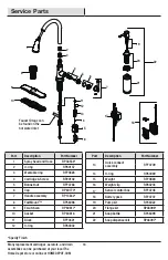 Preview for 16 page of Glacier bay 1006598574 Installation And Care Manual