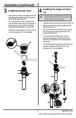 Preview for 5 page of Glacier bay 102823 Installation And Care Manual