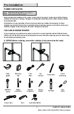 Предварительный просмотр 3 страницы Glacier bay 108-191 Installation And Care Manual