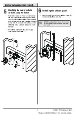 Предварительный просмотр 9 страницы Glacier bay 108-191 Installation And Care Manual