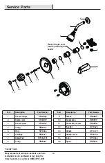 Предварительный просмотр 16 страницы Glacier bay 108-191 Installation And Care Manual