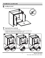 Предварительный просмотр 9 страницы Glacier bay 1342VA-30-201 Assembly Instructions Manual