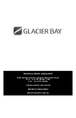 Preview for 10 page of Glacier bay 206614122 Installation And Care Manual