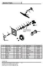 Preview for 16 page of Glacier bay 206806603 Installation And Care Manual