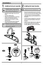 Предварительный просмотр 4 страницы Glacier bay 301879809 Installation And Care Manual