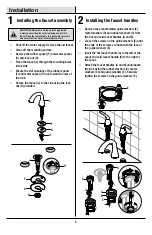 Preview for 4 page of Glacier bay 314178297 Installation And Care Manual