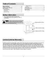 Предварительный просмотр 2 страницы Glacier bay 358060 Use And Care Manual