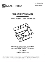 Preview for 1 page of Glacier bay 4165F Use And Care Manual