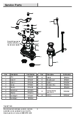 Предварительный просмотр 9 страницы Glacier bay 467-125 Installation And Care Manual