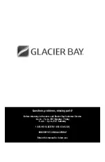 Preview for 11 page of Glacier bay 497-475 Installation And Care Manual