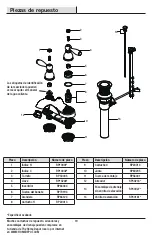 Предварительный просмотр 19 страницы Glacier bay 65470W-6101 Installation And Care Manual