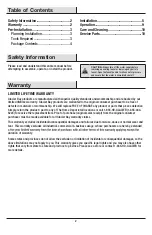 Preview for 2 page of Glacier bay 67070-3301 Use And Care Manual