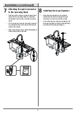 Preview for 8 page of Glacier bay 67070-3301 Use And Care Manual