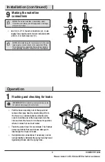 Preview for 9 page of Glacier bay 67070-3301 Use And Care Manual