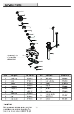 Предварительный просмотр 9 страницы Glacier bay 67094W-6001 Installation And Care Manual