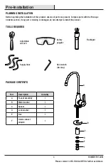 Предварительный просмотр 3 страницы Glacier bay 67257W-0001 Installation And Care Manual