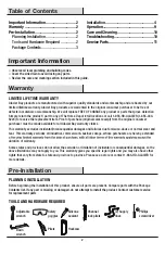 Preview for 2 page of Glacier bay 67276W-8004 Installation And Care Manual