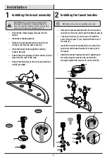 Preview for 4 page of Glacier bay 67276W-8004 Installation And Care Manual