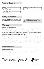 Preview for 2 page of Glacier bay 67385-0004 Use And Care Manual