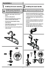 Preview for 4 page of Glacier bay 67392W-6101 Installation And Care Manual