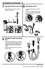 Preview for 7 page of Glacier bay 67392W-6101 Installation And Care Manual