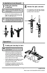 Preview for 7 page of Glacier bay 67405-1001 Use And Care Manual