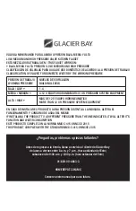 Preview for 9 page of Glacier bay 67534-0001 Installation And Care Manual