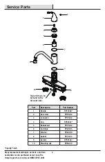 Preview for 6 page of Glacier bay 67559-0008D2 Installation And Care Manual