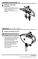 Preview for 7 page of Glacier bay 67573W-6001 Installation And Care Manual