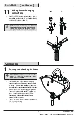 Preview for 9 page of Glacier bay 67731W-6001 Installation And Care Manual