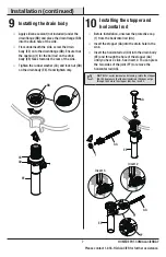 Предварительный просмотр 7 страницы Glacier bay 67734-6001 Installation And Care Manual