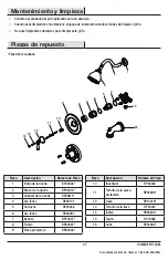 Предварительный просмотр 27 страницы Glacier bay 873W-2001 Use And Care Manual