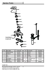 Preview for 10 page of Glacier bay ARAGON 1002226981 Installation And Care Manual