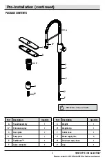 Preview for 3 page of Glacier bay FP4AF263BL Installation And Care Manual