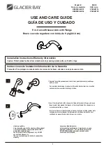 Preview for 1 page of Glacier bay HD59302-6201 Use And Care Manual