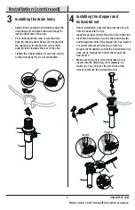 Preview for 5 page of Glacier bay HD67092W-6204 Installation And Care Manual