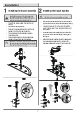 Preview for 4 page of Glacier bay HD67388W-8004 Installation And Care Manual