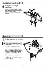 Preview for 8 page of Glacier bay HD67529W-6201 Installation And Care Manual