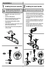 Preview for 4 page of Glacier bay HD67530W-6201 Installation And Care Manual