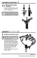 Preview for 9 page of Glacier bay HD67574W-6001 Installation And Care Manual