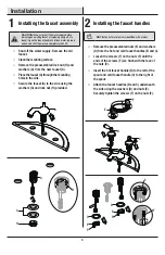 Preview for 4 page of Glacier bay HD67738W-6001 Installation And Care Manual