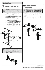 Предварительный просмотр 7 страницы Glacier bay HD833CX-0027D Installation And Care Manual