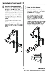 Предварительный просмотр 9 страницы Glacier bay HD833CX-0027D Installation And Care Manual