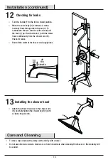 Preview for 14 page of Glacier bay HD873X-0601 Installation And Care Manual