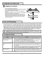 Preview for 8 page of Glacier bay N2316 Use And Care Manual