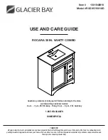 Preview for 1 page of Glacier bay ROCARA ROCVGY3018D Use And Care Manual