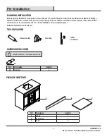 Предварительный просмотр 3 страницы Glacier bay ROCARA ROCVGY4222D Use And Care Manual