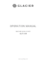 Предварительный просмотр 1 страницы Glacier GL-F-16M Operation Manual