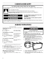 Предварительный просмотр 2 страницы Gladiator 2253443 Assembly Instructions Manual