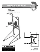 Предварительный просмотр 1 страницы Gladiator ECD-44 Owner'S Manual & Assembly Instructions